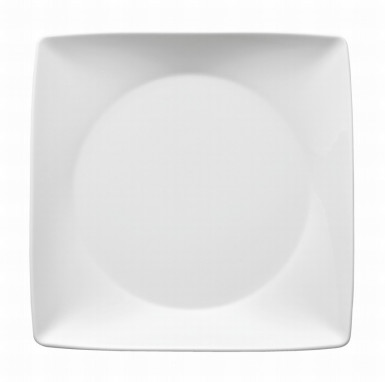 Tanier štvorhranný 23 x 23 cm Omnia biely