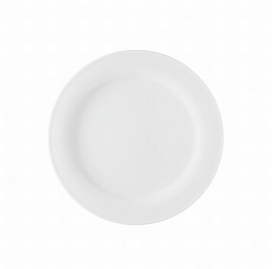 Tanier plytký 19 cm Uovo biely