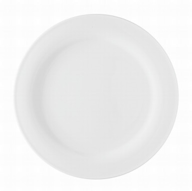 Tanier plytký 28 cm Uovo biely