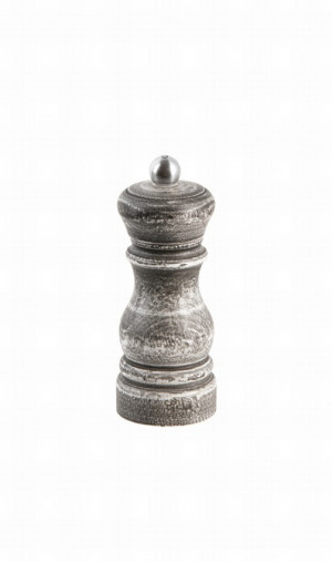 Mlynček na korenie 11,5 cm drevo čierny vintage