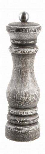 Mlynček na korenie 20,5 cm drevo čierny vintage
