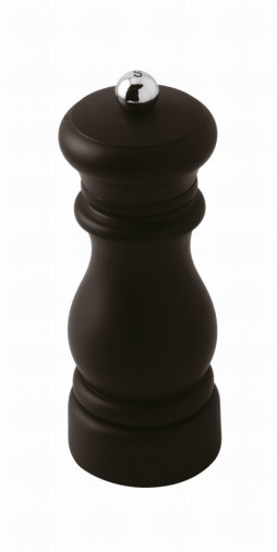 Mlynček na soľ 16 cm ABS matný čierny