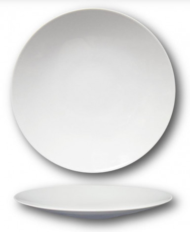 Tanier NAPOLI plytký coupe 28 / 3,8 cm biely