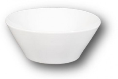 Miska NAPOLI kónická 16 / 6,5 cm biela