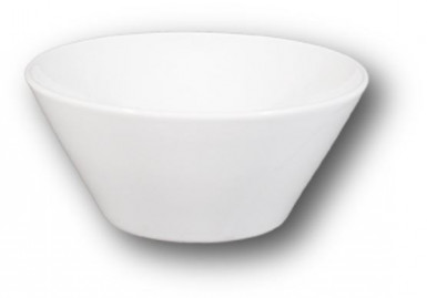 Miska NAPOLI kónická 18 / 8 cm biela
