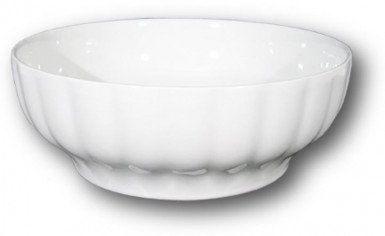 Miska NAPOLI s reliéfom 26 / 9 cm biela