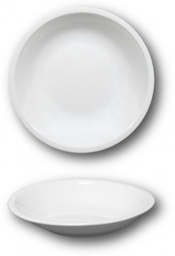 Tanier ROMA hlboký polievka 20,5 / 4 cm biely