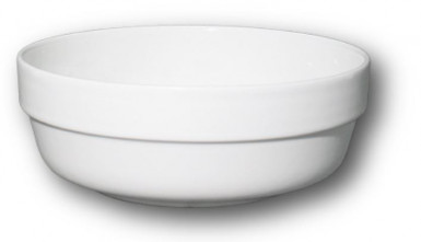 Miska ROMA stohovateľná 21 / 8 cm biela