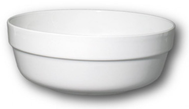 Miska ROMA stohovateľná 24 / 9 cm biela