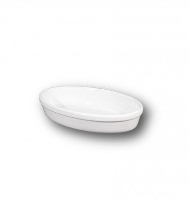 Miska FORNO zapekacia oválna 19 x 12 x 4 cm biela