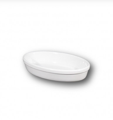 Miska FORNO zapekacia oválna 22 x 14 x 4,5 cm biela