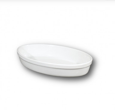 Miska FORNO zapekacia oválna 28 x 17 x 4,8 cm biela