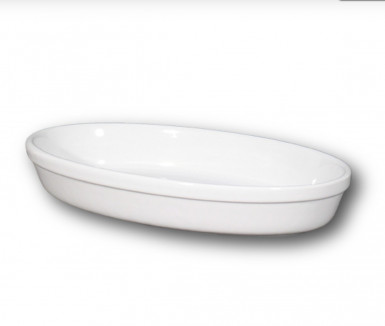Miska FORNO zapekacia oválna 36 x 23,8 x 5,3 cm biela