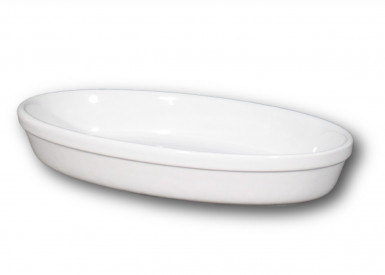 Miska FORNO zapekacia oválna 42 x 26 x 5,5 cm biela