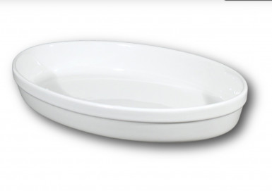 Miska FORNO zapekacia oválna 46 x 27,4 x 5,6 cm biela