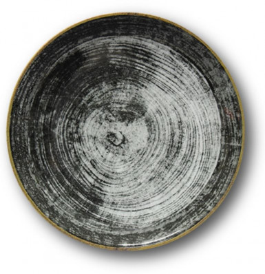 Tanier ISCHIA BLACK ROUND plytký 28 / 2 cm farebný