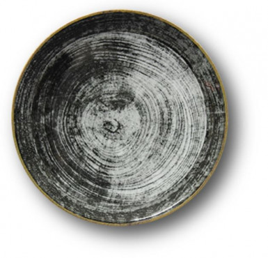 Tanier ISCHIA BLACK ROUND plytký dezertný 21 / 2 cm farebný
