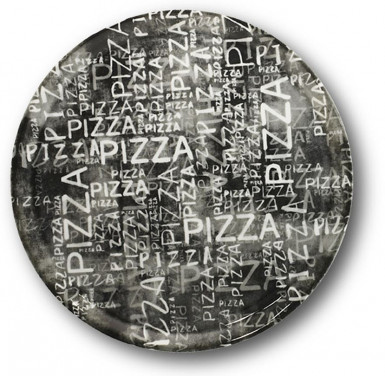 Tanier NAPOLI BLACK & WHITE DECOR pizza 31 / 1,7 cm farebný
