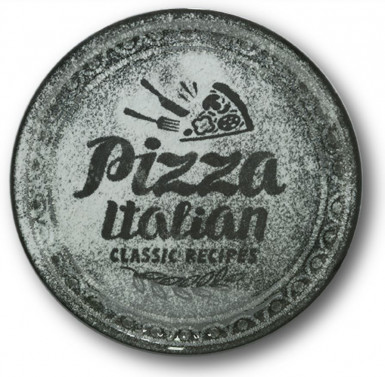 Tanier NAPOLI PIZZA ITALIAN farba čierna 33 / 1,8 cm farebný