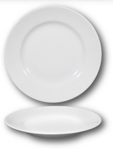 Tanier TIVOLI plytký 26 / 3 cm biely