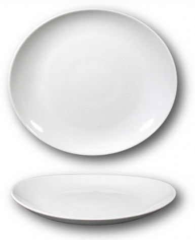 Tanier TIVOLI steak 27,5 x 24,5 x 4 cm biely