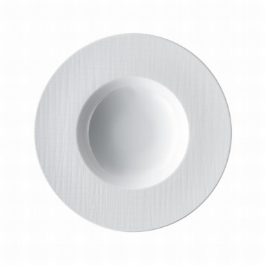 Tanier hlboký Mesh 28 cm biely