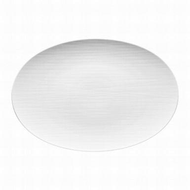 Podnos oválny Mesh 38 cm biely