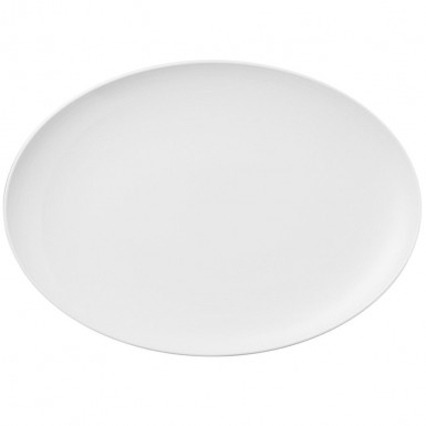 Podnos oválny Loft 34 cm biely