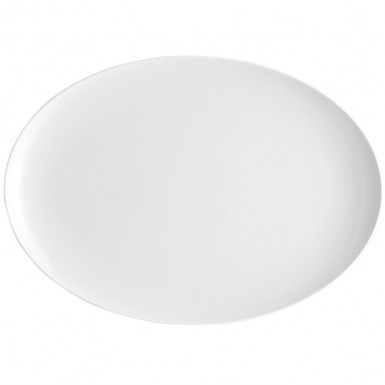 Podnos oválny Loft 40 cm biely