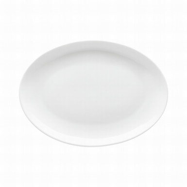 Podnos oválny Jade 30 cm Bone China biely