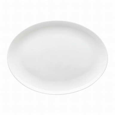 Podnos oválny Jade 35 cm Bone China biely