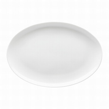 Podnos oválny Jade 43 cm Bone China biely