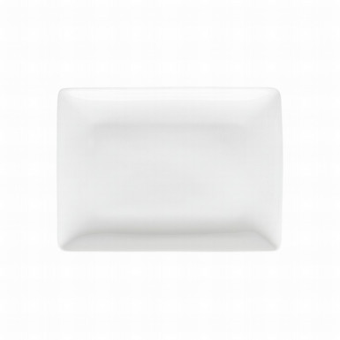 Podnos štvorhranný Jade 25 cm Bone China biely