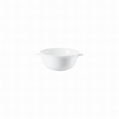Šálka polievka Jade 12 cm Bone China biela