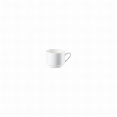 Šálka espresso stohovateľná Jade 6 cm Bone China biela