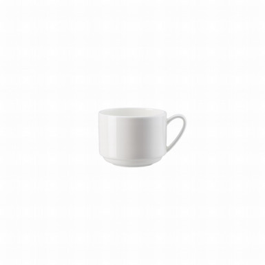 Šálka čaj stohovateľná Jade 0,29 l Bone China biela