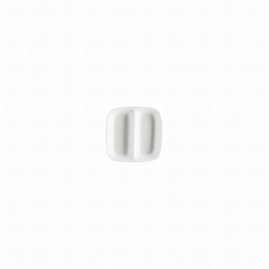 Miska štvorhranná delená Jade 8 x 8 cm Bone China biela