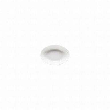 Miska oválna Jade 10 x 7 cm Bone China biela
