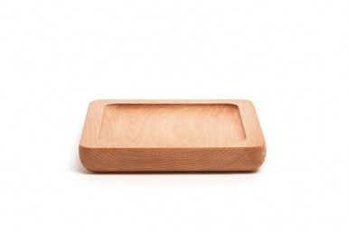 Podnos malý drevo 16x16cm, výška:2,5cm, drevo pre 7503