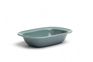 Miska Mini 14,5x20, výška:4cm, smaltované železo farba zelená
