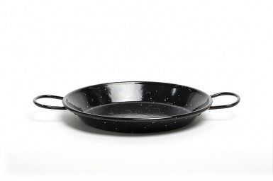 Panvica Mini nízka pr:15 cm, výška:2.4 cm, smaltované železo, far:biela