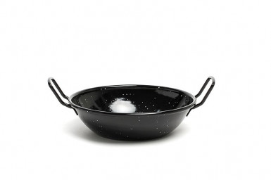 Panvica Mini vysoká pr:18 cm, výška:4,8 cm, smaltované železo, far:biela
