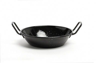 Panvica Mini vysoká pr:20 cm, výška:5,3 cm, smaltované železo, far:biela