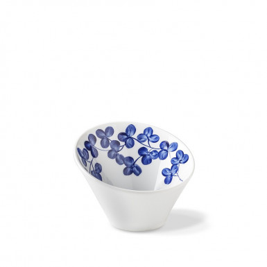 Miska INDIGO CLOVER 14 cm zrezaná modrá dekor X8850