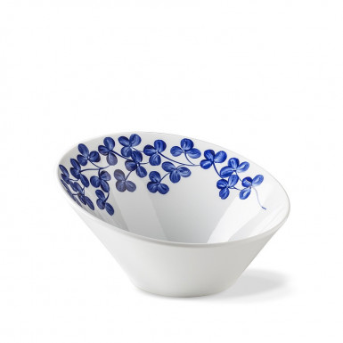 Miska INDIGO CLOVER 21 cm zrezaná modrá dekor X8850