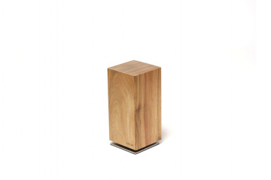 Stojan na nože magnetický 10,5x10,5x28 cm drevo agát