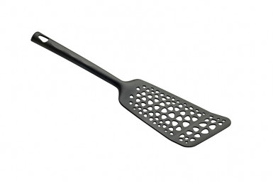 Lopatka dierovaná ryby 33.5 cm čierna nylon do 220 ºC