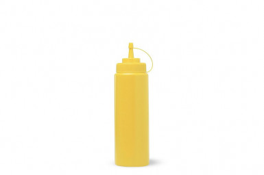 Fľaša-dávkovač-biberon, Ø 7 cm, výška:26 cm, 0,72lt polypropylén, žltá
