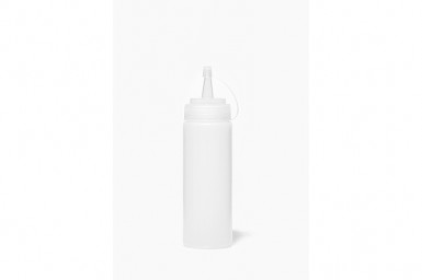 Fľaša-dávkovač-biberon, Ø 7 cm, výška:26 cm, 0,72lt polypropylén, transparentná