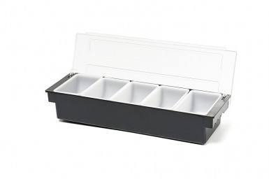 Box barové doplnky Bar-Caddy 24x15 cm, výška:11 cm ABS, farba biela